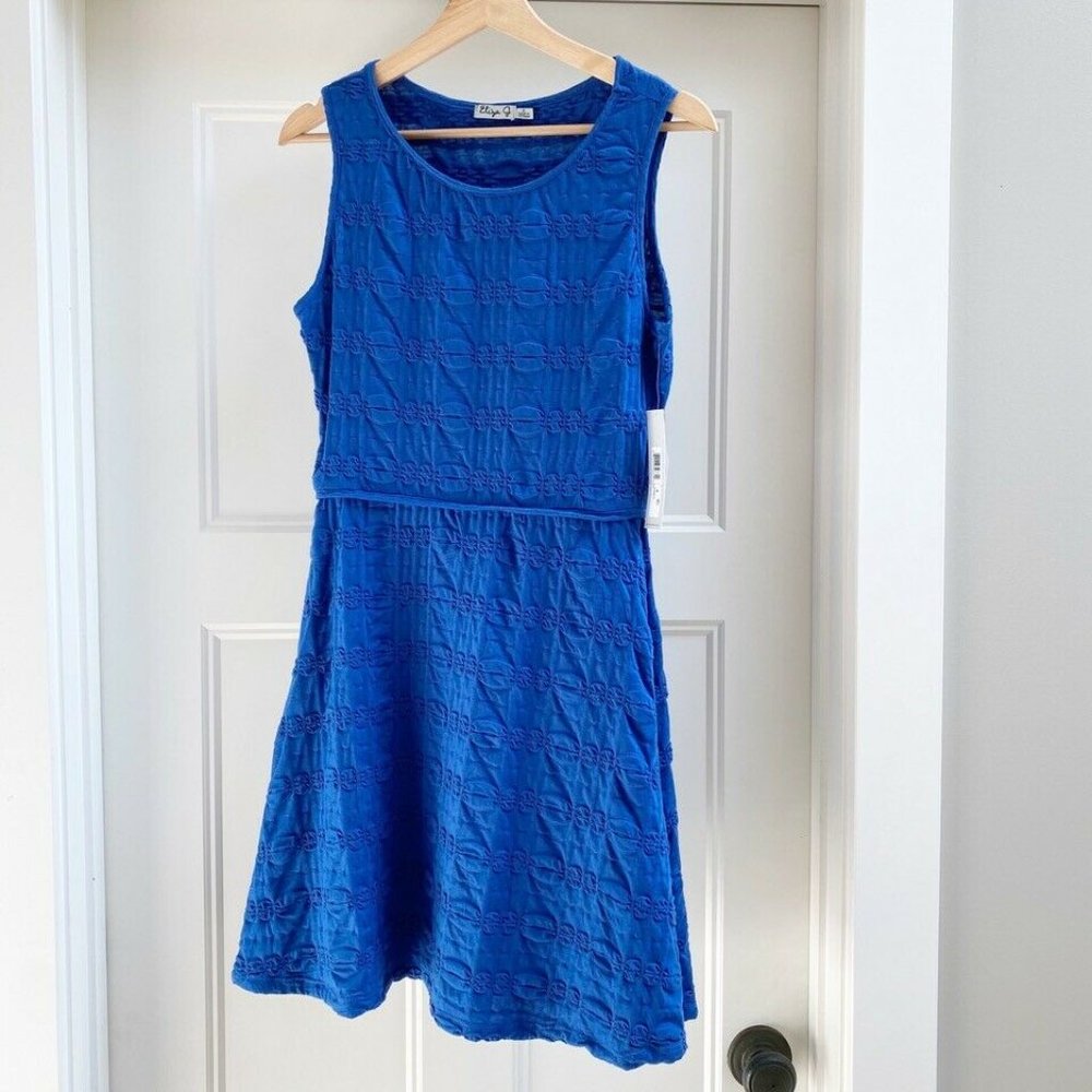 Eliza‎ J Dress NWT Royal Blue Fit And Flare Dress